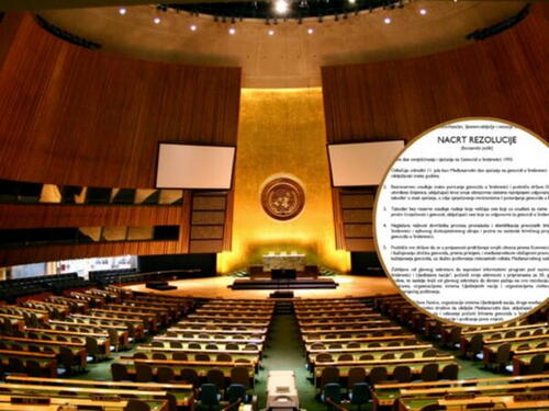 Finalni prijedlog rezolucije o genocidu u Srebrenici upućen predsjedniku UN-a i svim misijama