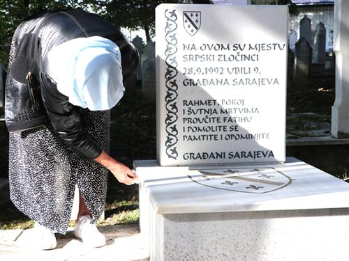 31. godišnjica ubistva devet građana Sarajeva na mezarju u Boljakovom Potoku 