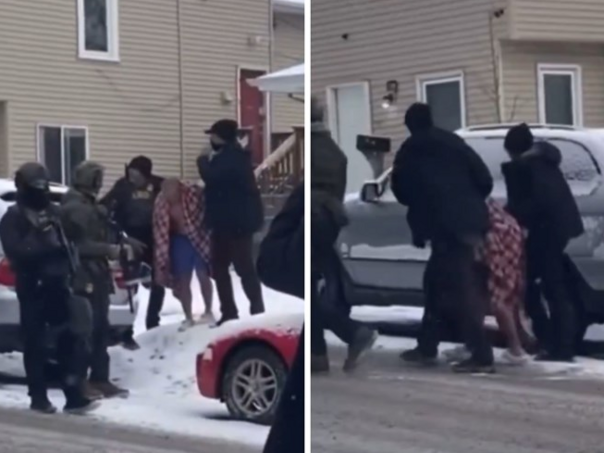 Agenti ICE-a polugolog Amerikanca izvukli na snijeg na -10 stepeni