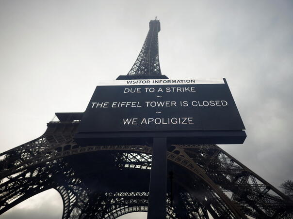 Ajfelov toranj zatvoren za posjete zbog štrajka osoblja