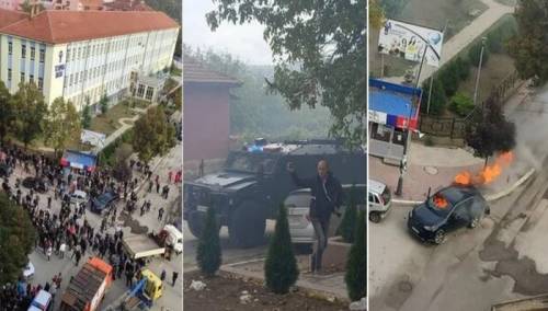 Neredi na Kosovu: Sukobi s policijom, bačene šok bombe