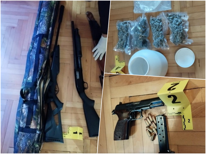 Uhapšeno lice s potjernice: Oduzeto oružje i droga