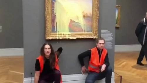 Aktivisti prosuli pire krompir na sliku Clauda Moneta vrijednu 110 miliona dolara