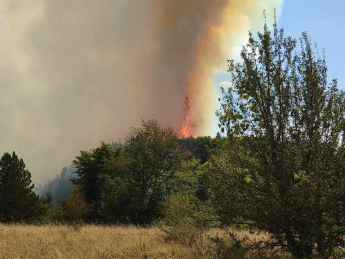 Alarmantna situacija zbog požara u Luci kod Srebrenice