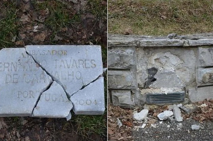 Aleja ambasadora u Sarajevu ponovo na meti vandala