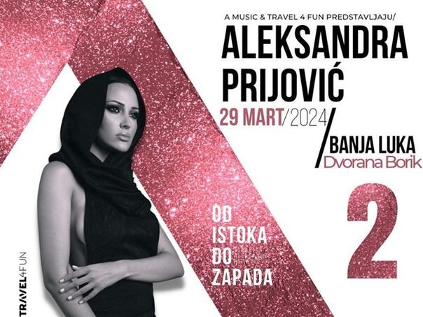 Aleksandra Prijović zakazala i drugi koncert u Banjaluci