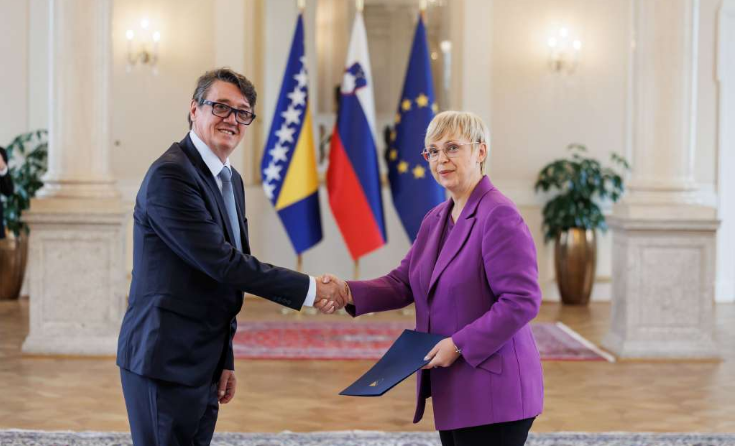 Ambasador Dario Novalić predao akreditivna pisma predsjednici Republike Slovenije