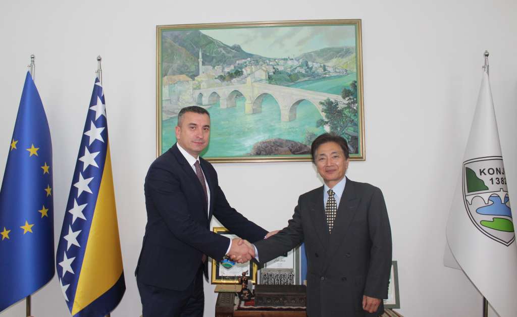 Ambasador Japana u oproštajnoj posjeti gradonačelniku Konjica