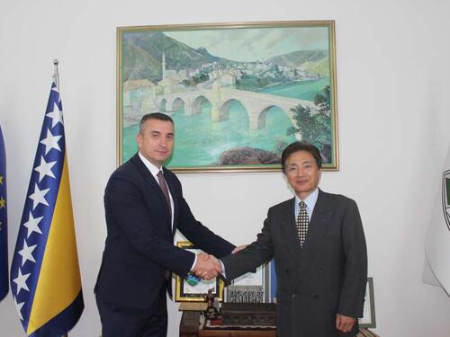 Ambasador Japana u oproštajnoj posjeti gradonačelniku Konjica