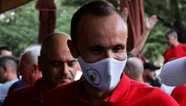 Amel Tuka među navijačima Veleža