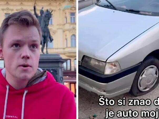 Američkom influenseru ponovo probušili gume u Zagrebu zbog srbijanskih tablica