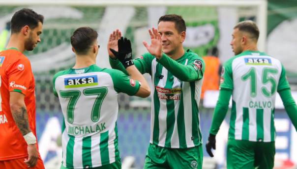 Amir Hadžiahmetović postigao dva gola i spasio bod Konyasporu