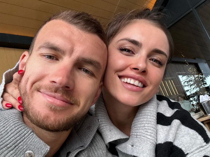 Amra Džeko objavila novogodišnju fotografiju sa suprugom Edinom