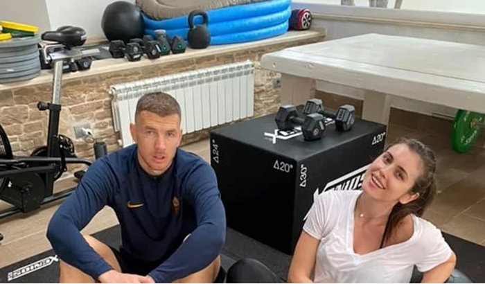 Amra i Edin Džeko su u karanteni, manekenka pokazala šta rade zajedno