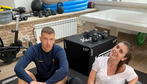 Amra i Edin Džeko su u karanteni, manekenka pokazala šta rade zajedno