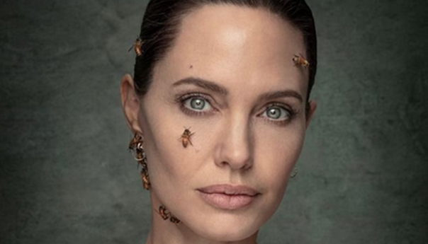 Angelina Jolie pozirala prekrivena pčelama po tijelu i licu