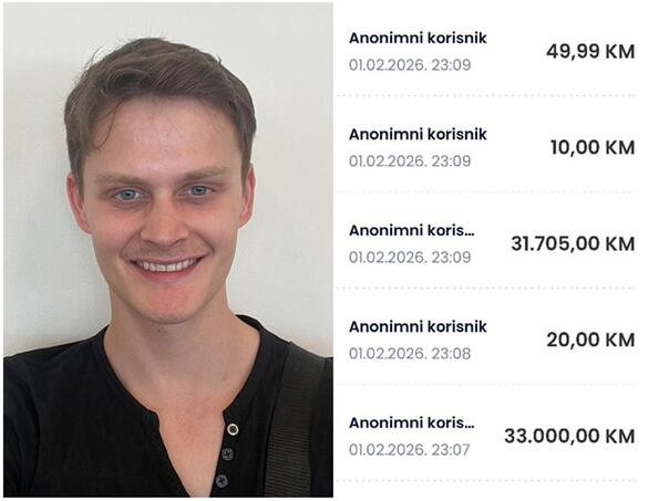 Anonimni humanista uplatio više od 64.000 KM za oboljelog Dževada