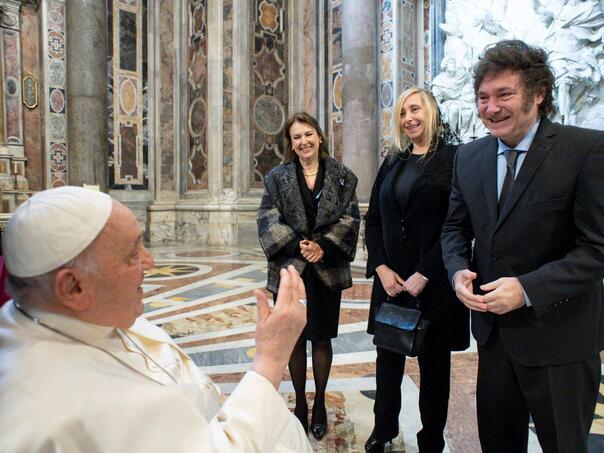 Argentinski predsjednik Milei u audijenciji kod pape Franje
