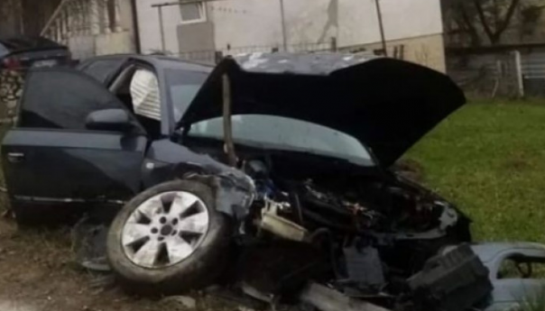 Audijem sletio s ceste u Visokom: Dvije osobe povrijeđene