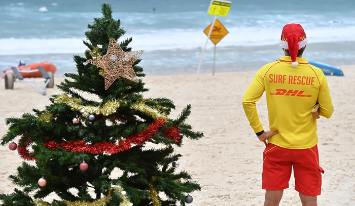 Australska plaža Bondi, tradicionalna božićna destinacija, skoro prazna