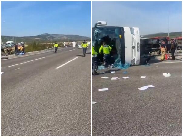 Autobus smrskan nakon sudara s kamionom, najmanje 11 mrtvih