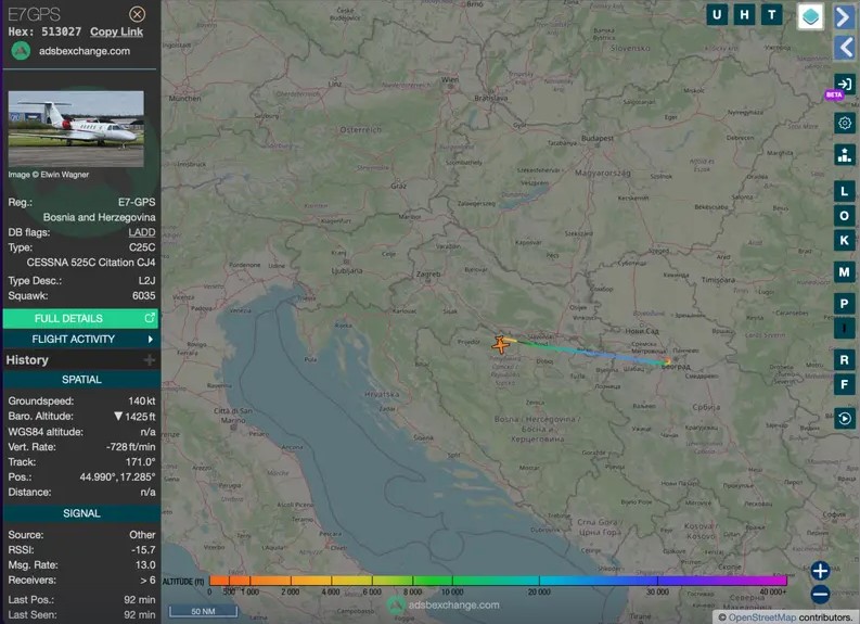 Avion Vlade RS iz Izraela sletio u Beograd, gdje je Dodik?