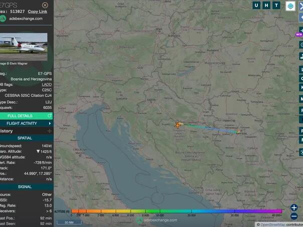 Avion Vlade RS iz Izraela sletio u Beograd, gdje je Dodik?