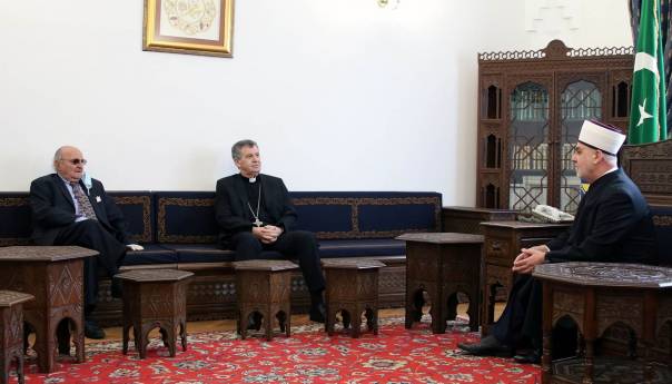 Bajramska kafa za vjerske lidere kod reisa Kavazovića