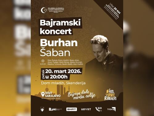 Bajramski koncert Burhana Šabana u Domu mladih