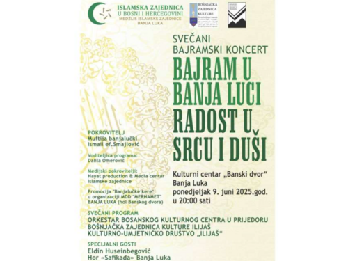 Banja Luka: Svečani bajramski koncert 9. juna
