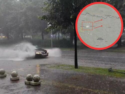 VIDEO / Banjaluku zahvatilo jako nevrijeme, 'rijeke' na pojedinim ulicama
