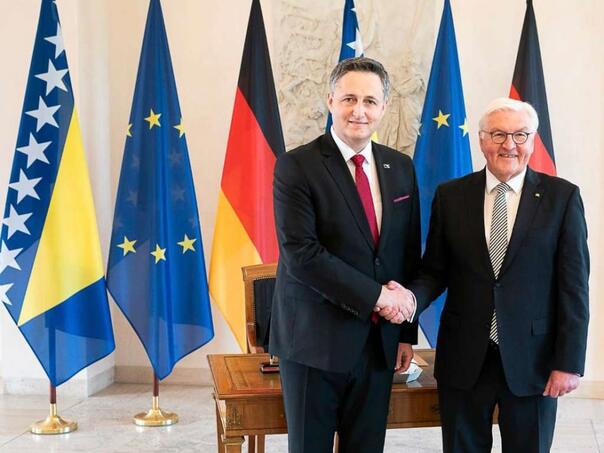 Bećirović danas u Berlinu s njemačkim predsjednikom Frank-Walterom Steinmeierom
