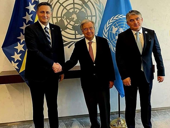 Bećirović i Komšić danas na sjednici Generalne skupštine UN-a, dostupan link
