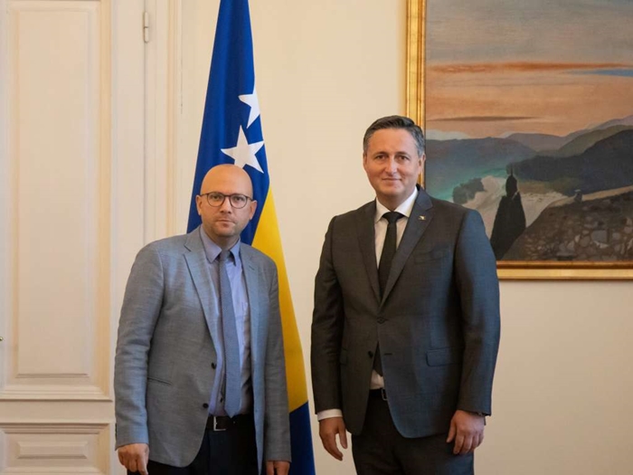 Bećirović i Sarrazin o nastavku reformskog procesa na evropskom putu BiH