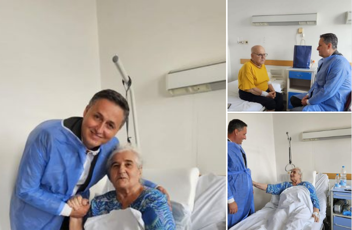 Bećirović posjetio Muniru Subašić i Abdulaha Sidrana u Općoj bolnici