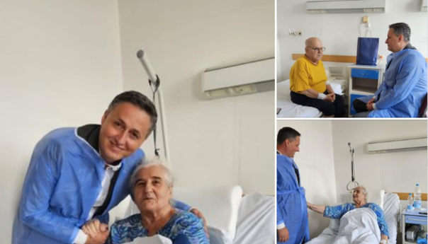 Bećirović posjetio Muniru Subašić i Abdulaha Sidrana u Općoj bolnici