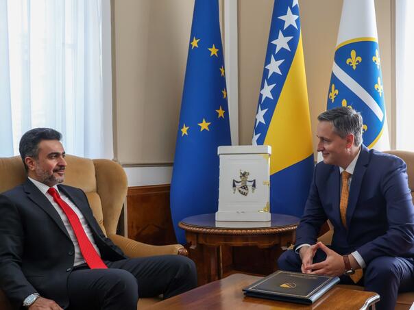 Bećirović primio u nastupnu posjetu ambasadora Države Kuvajt