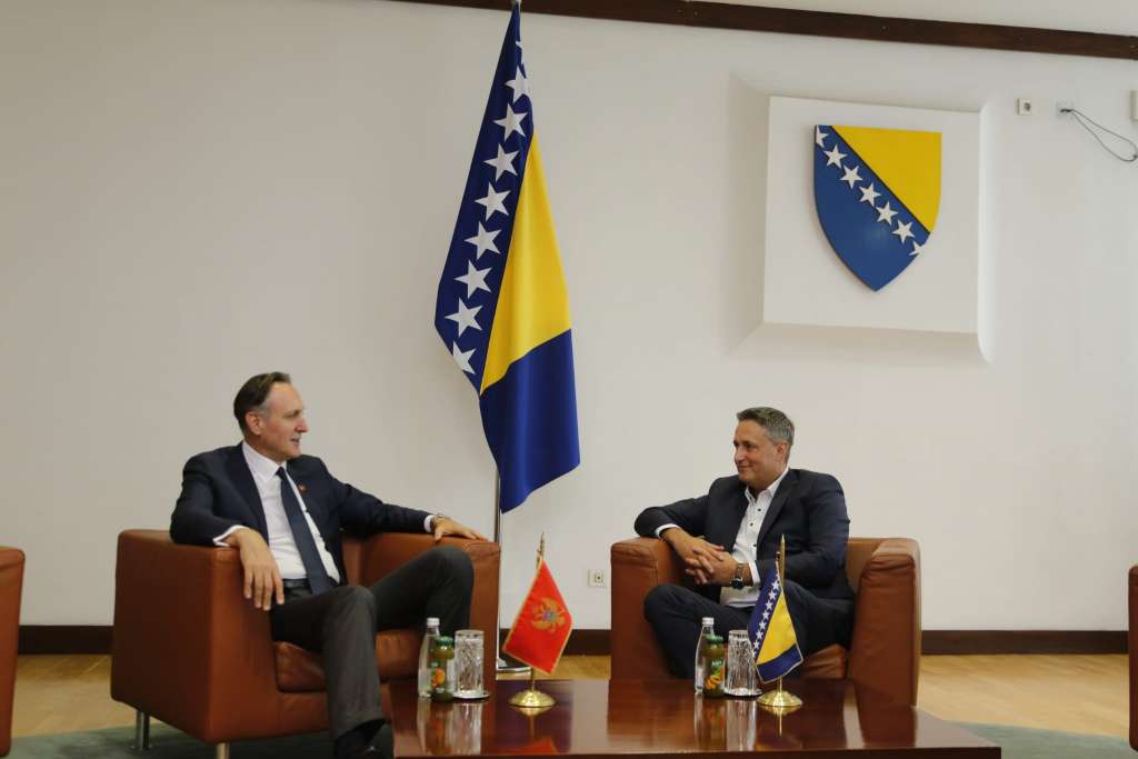 Bećirović razgovarao s ministrom vanjskih poslova Crne Gore