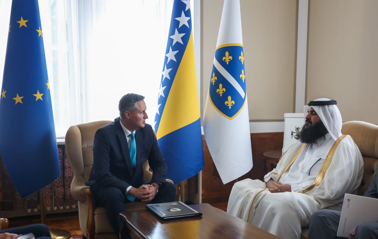 Bećirović s ambasadorom Katara: Međunarodno pravo se mora poštovati