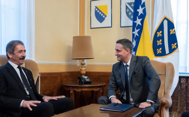 Bećirović se sastao s ambasadorom Palestine u BiH: Razgovarali o stanju palestinsko-izraelskih odnosa