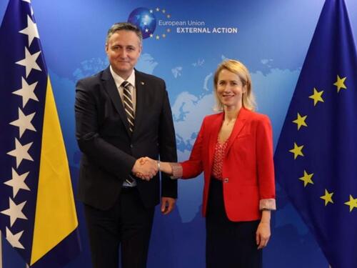 Bećirović tražio ubrzan prijem u EU, Kallas vojnike BiH u operacije