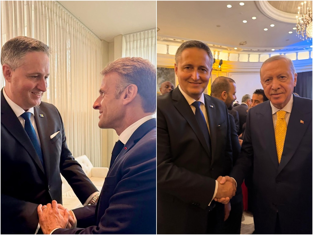 Bećirović u New Yorku razgovarao s Erdoganom i Macronom