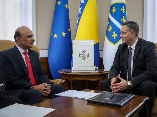 Bećirović u oproštajnu posjetu primio ambasadora Pakistana