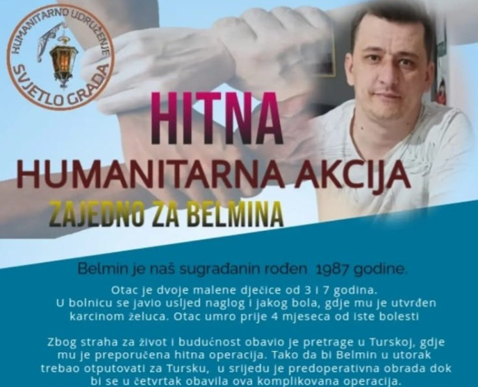 Belmin mora na hitnu operaciju tumora u Tursku, predračun 15.000 eura