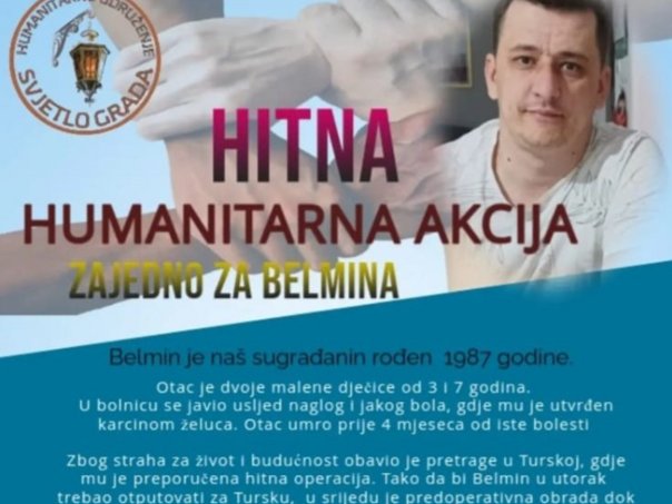 Belmin mora na hitnu operaciju tumora u Tursku, predračun 15.000 eura
