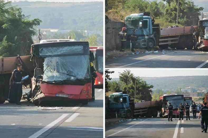 Beograd: Kamion se zabio u autobus i ubio jednu osobu, ljekari se bore za živote drugih