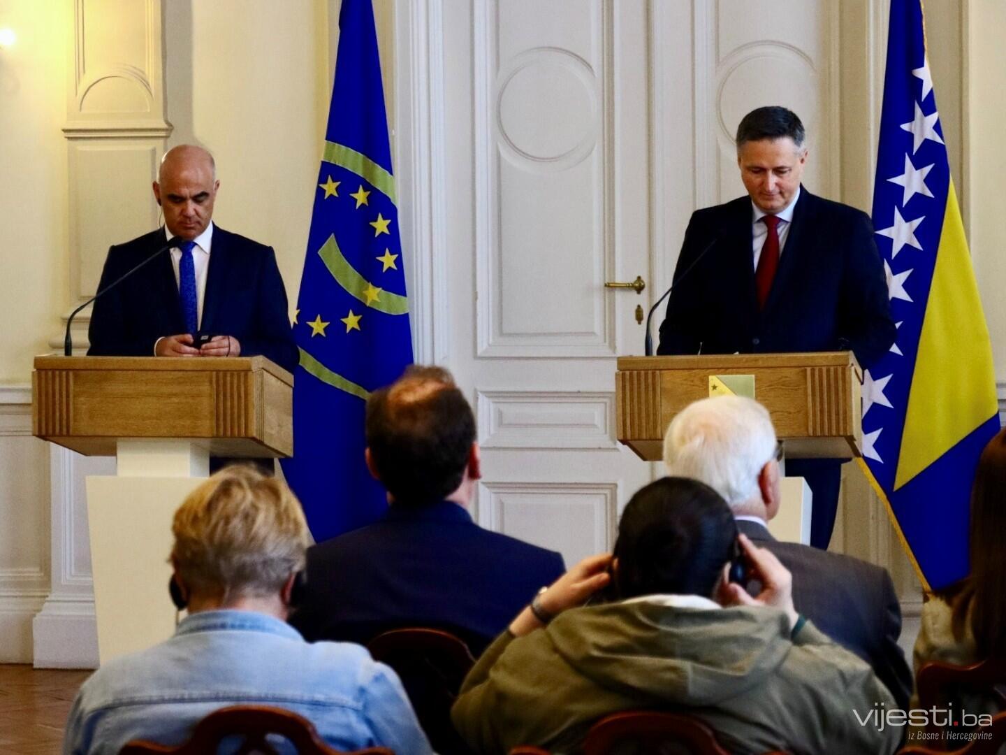 Berset s Bećirovićem: Želimo pomoći BiH