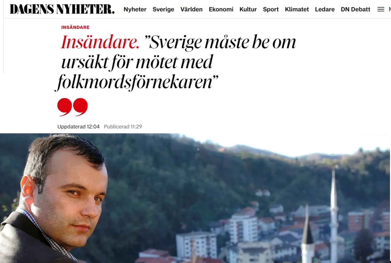 Bh. državljani: Vlada Švedske se mora izviniti zbog ambasadorice