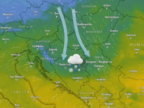 Bh. meteo: Od večeras kreće snijeg i pad temperature