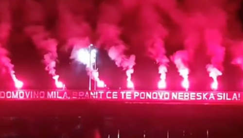 BHFanaticosi obilježili Dan nezavisnosti: Snimak bakljade od koje zastaje dah